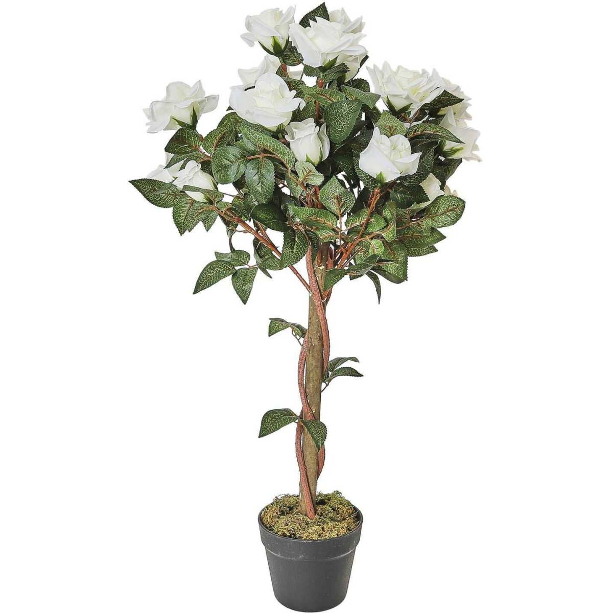 The Home Deco Factory - Rosier artificiel en pot 90 cm - Imagen 1