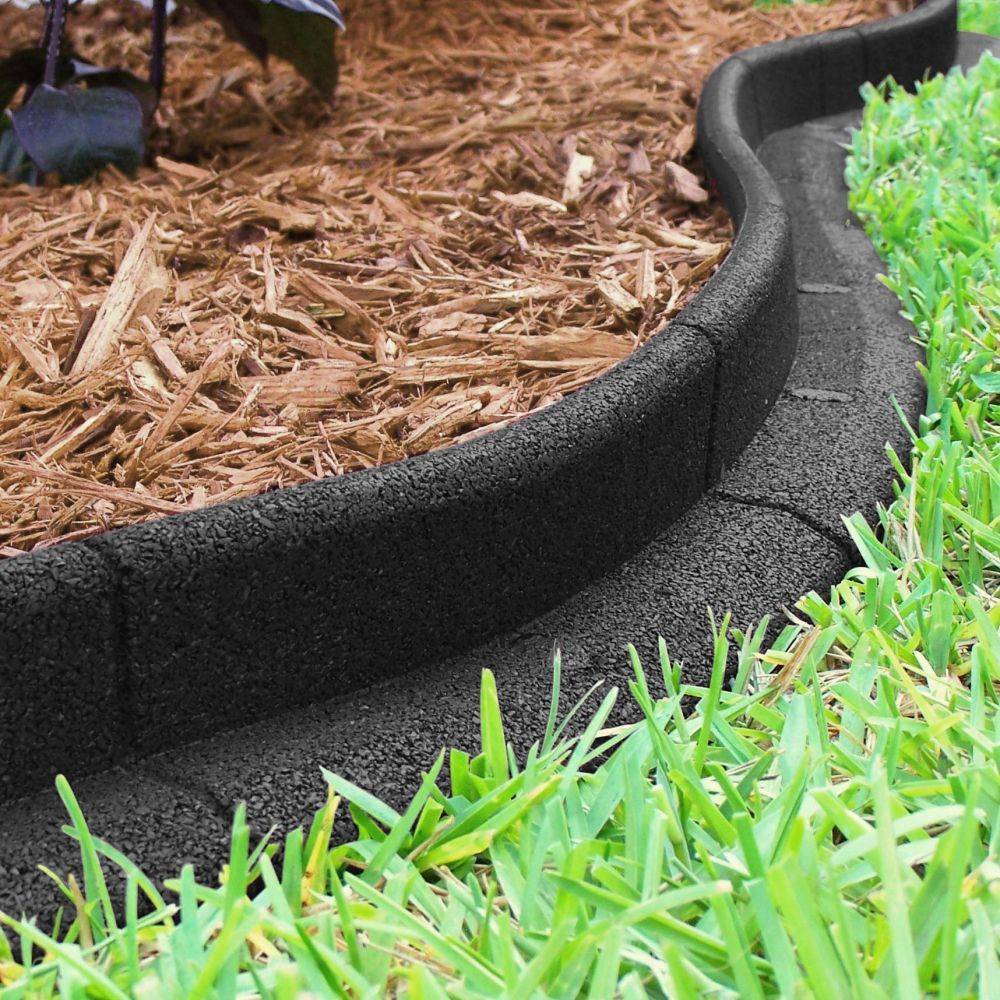 Technoflex - Bordure de jardin en caoutchouc recyclé noir Unitaire - Imagen 3