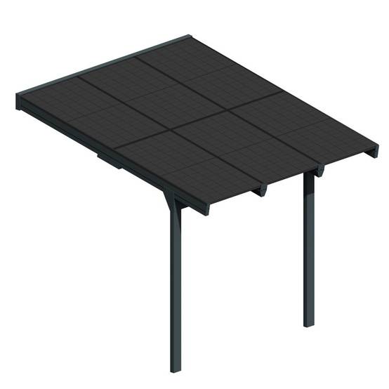 Ombrazur - Pergola solaire POWER Gris anthracite 3,448x3,95m - Imagen 8
