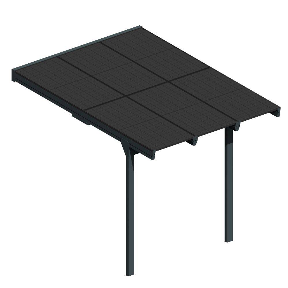 Ombrazur - Pergola solaire POWER Gris anthracite 3,448x3,95m - Imagen 8