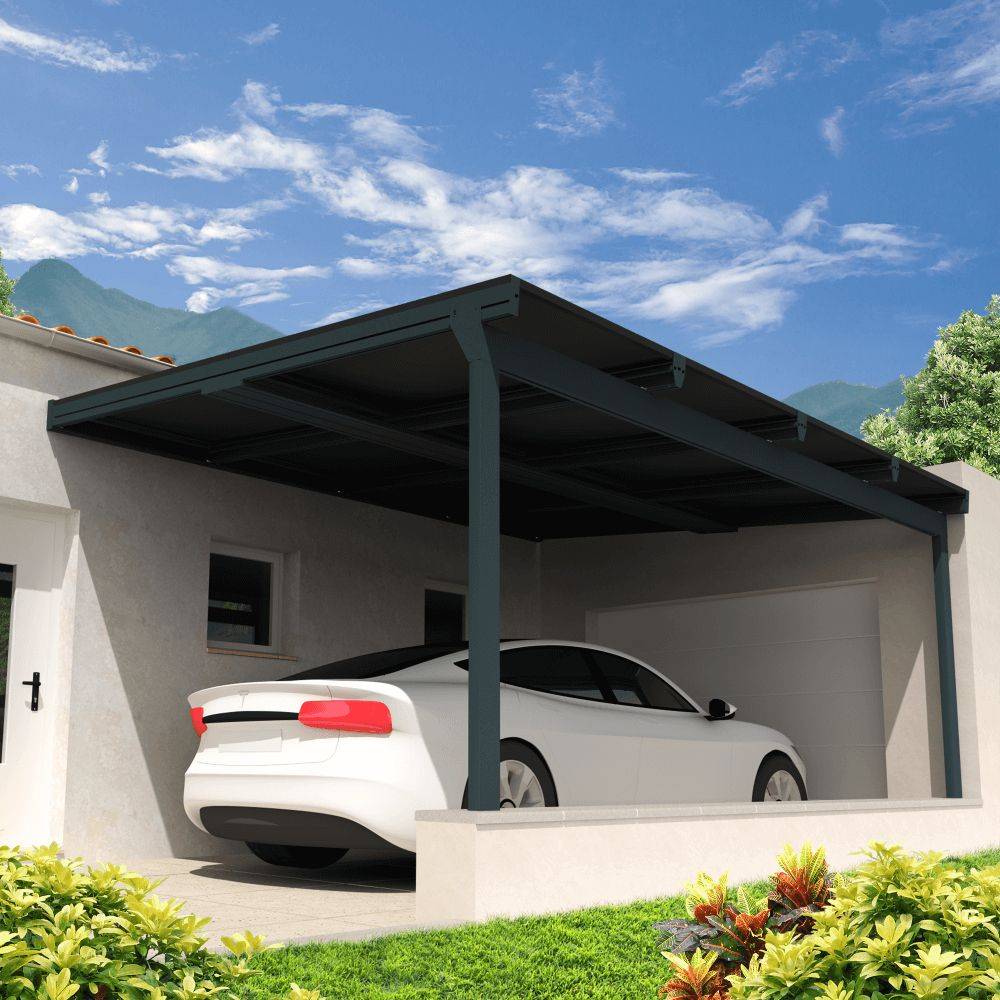 Ombrazur - Pergola solaire POWER Gris anthracite 3,448x3,95m - Imagen 7