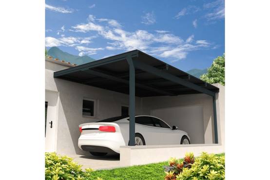 Ombrazur - Pergola solaire POWER Gris anthracite 3,448x3,95m - Imagen 3