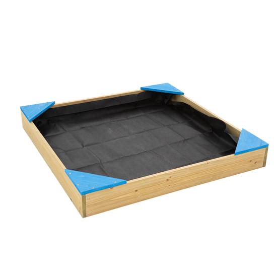 Bac à sable bois FSC® avec bâche de fond et couverture de protection - Image 6