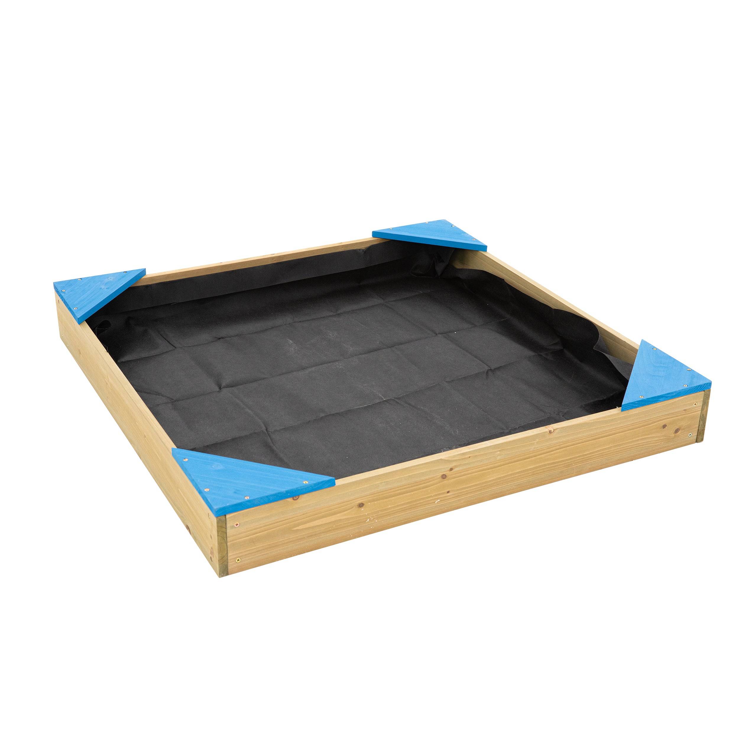 Bac à sable bois FSC® avec bâche de fond et couverture de protection - Image 6