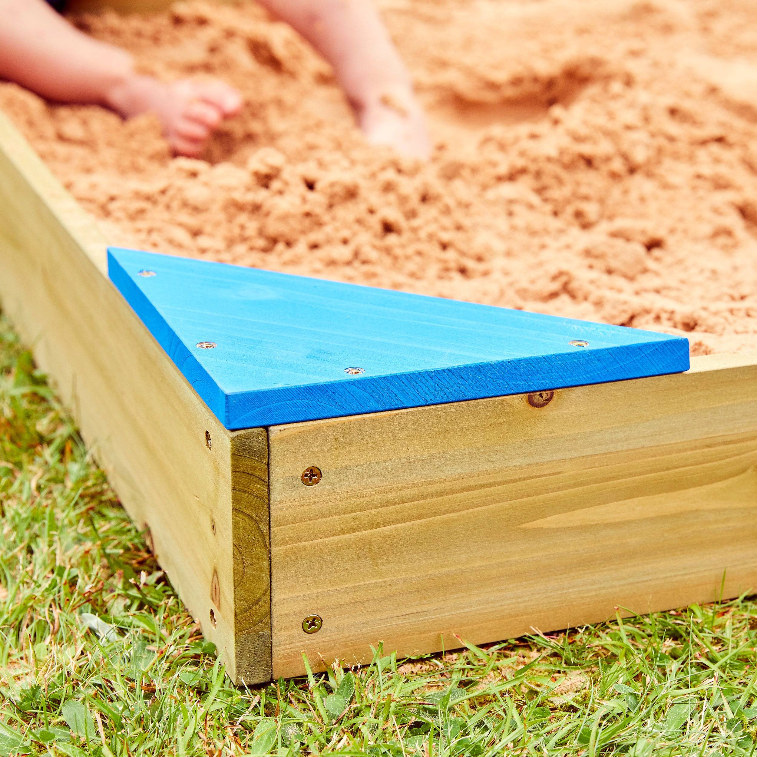 Bac à sable bois FSC® avec bâche de fond et couverture de protection - Image 5