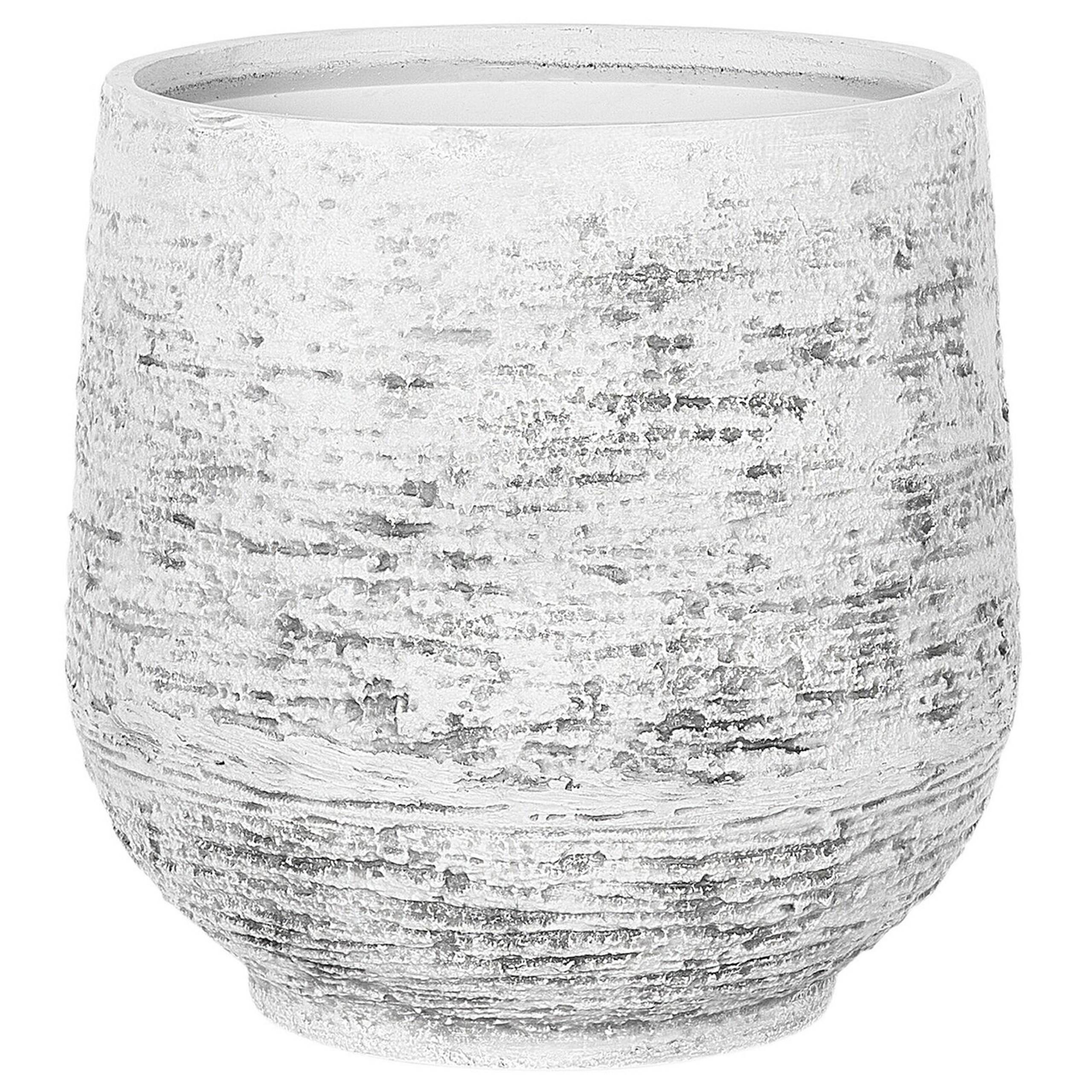 Beliani - Cache-pot d'extérieur Polyrésine Gris clair DIONI - 48x48x53- Beliani - Imagen 2