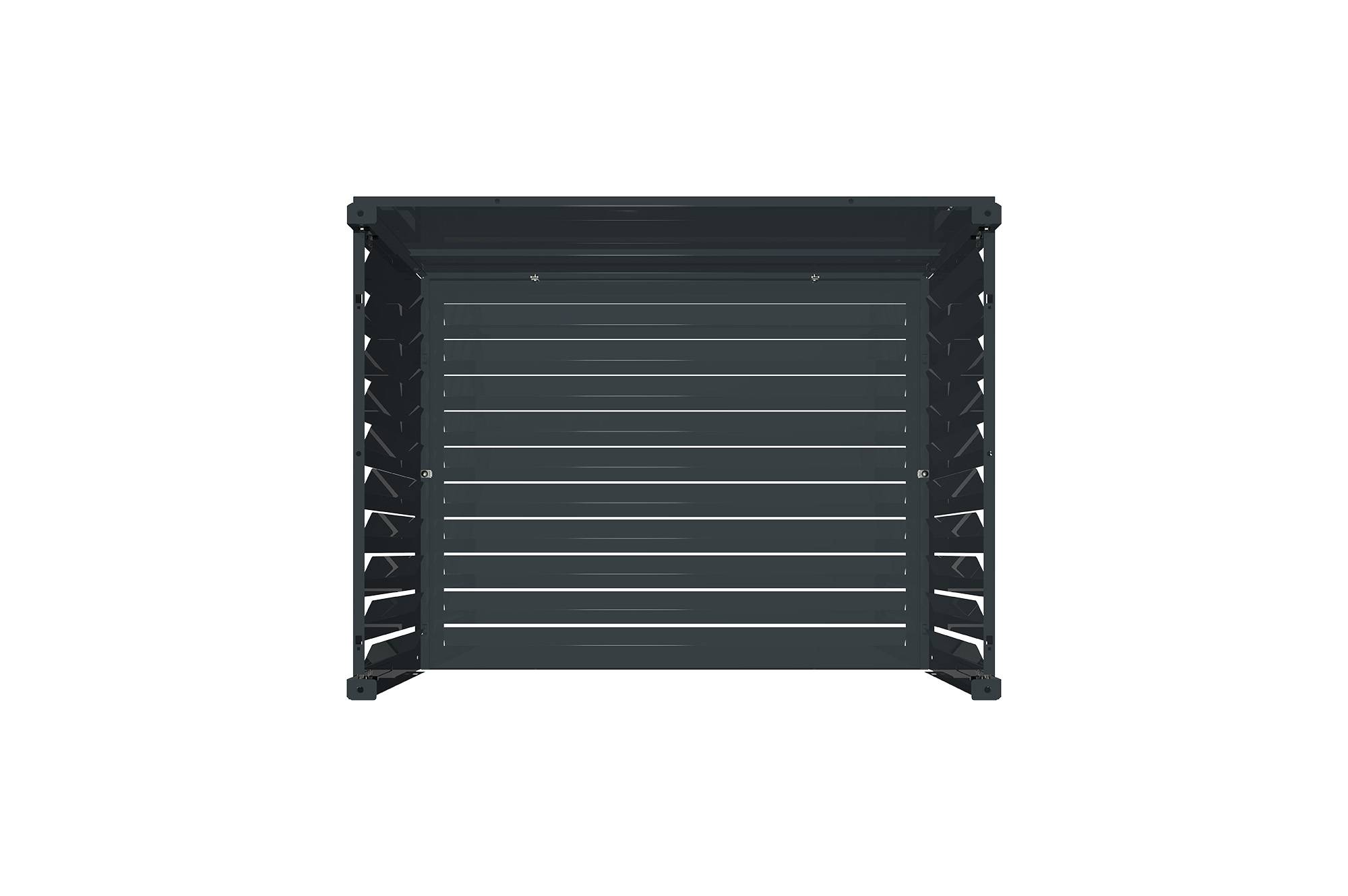 CASANOOV - Casanoov Cache Climatiseur Extérieur Acier Gris Anthracite Taille S 90x68x60 Amaro - Image 8