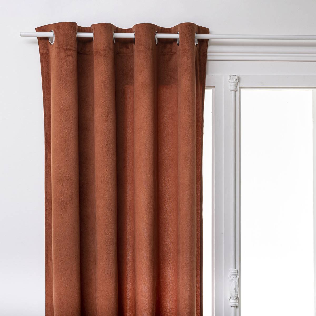Atmosphera - Rideau "Lilou" rose terracotta 140x260cm - Atmosphera Créateur d'intérieur - Imagen 1