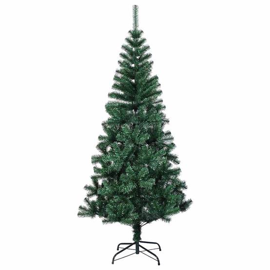 Sapin de Noël | Arbre de Noël artificiel pré-éclairé Vert 150 cm PVC et métal Maison Chic - Image 7
