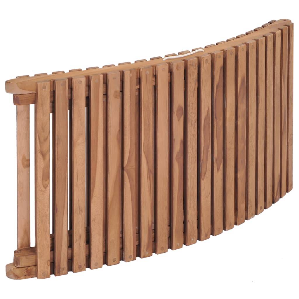 Helloshop26 - Transat chaise longue bain de soleil lit de jardin terrasse meuble d'extérieur pliable bois de teck solide - Imagen 6