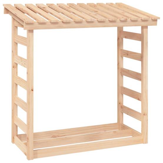 Abri-bûches en bois de pin massif pour jardin 108x64,5x110 cm – ComfortXL Outdoor Living - Image 2