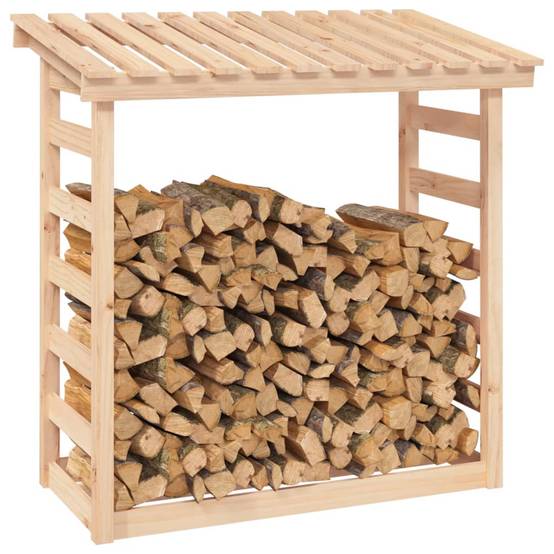 Abri-bûches en bois de pin massif pour jardin 108x64,5x110 cm – ComfortXL Outdoor Living - Image 4