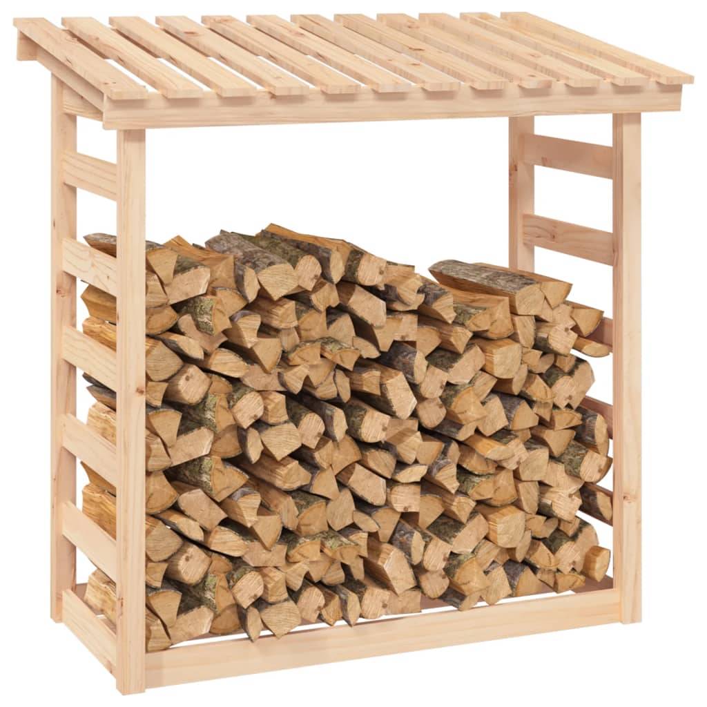 Abri-bûches en bois de pin massif pour jardin 108x64,5x110 cm – ComfortXL Outdoor Living - Image 4