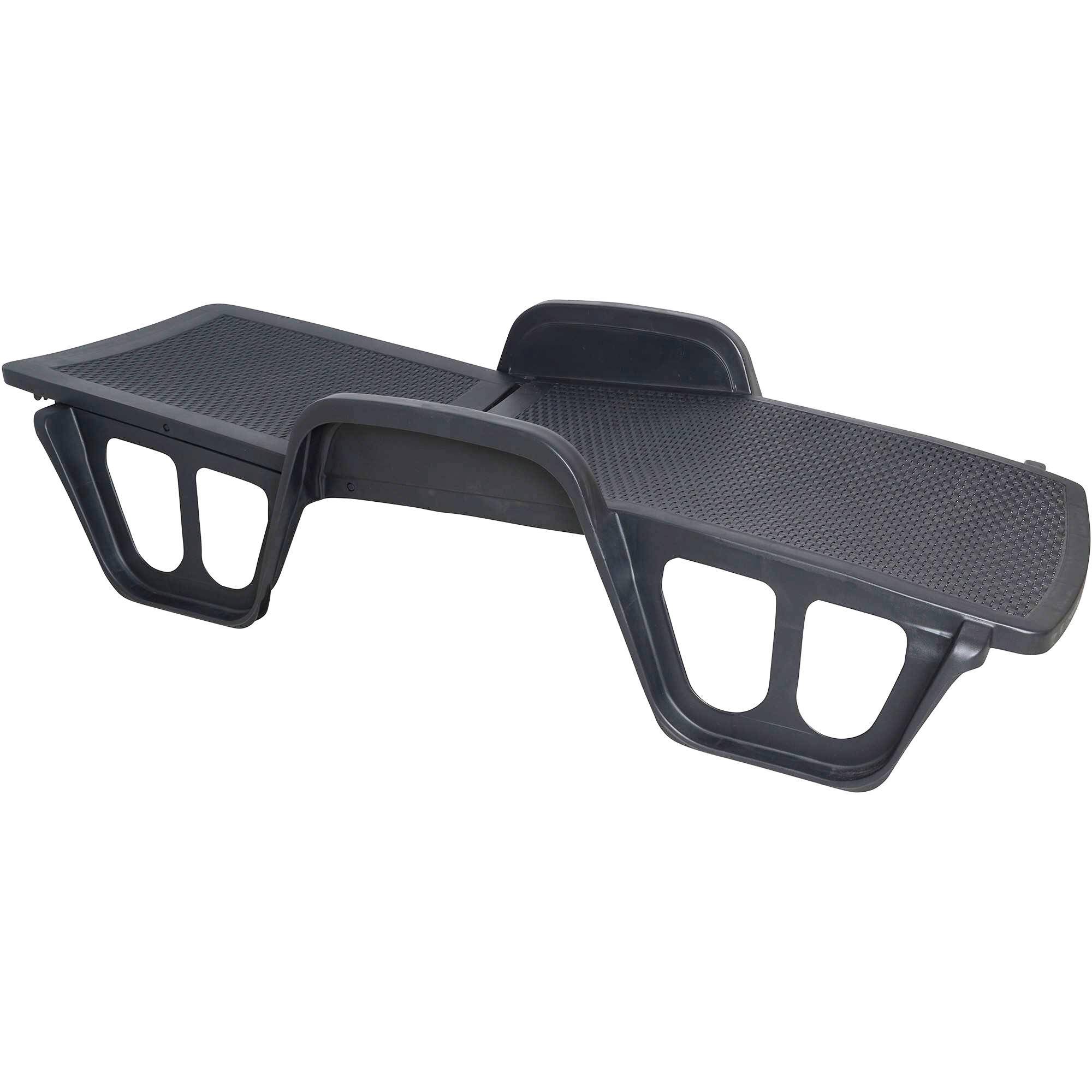 Dmora - Bains de soleil Dinite, Chaise longue de jardin réglable avec accoudoirs, Chaise longue d'extérieur, 192x71h100 cm, Anthracite - Dmora - Imagen 6
