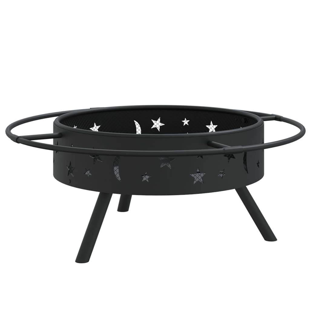 ComfortXL - Brasero Foyer Carré de Jardin 70cm en Acier avec Tisonnier et Grille – ComfortXL Outdoor Living - Image 4