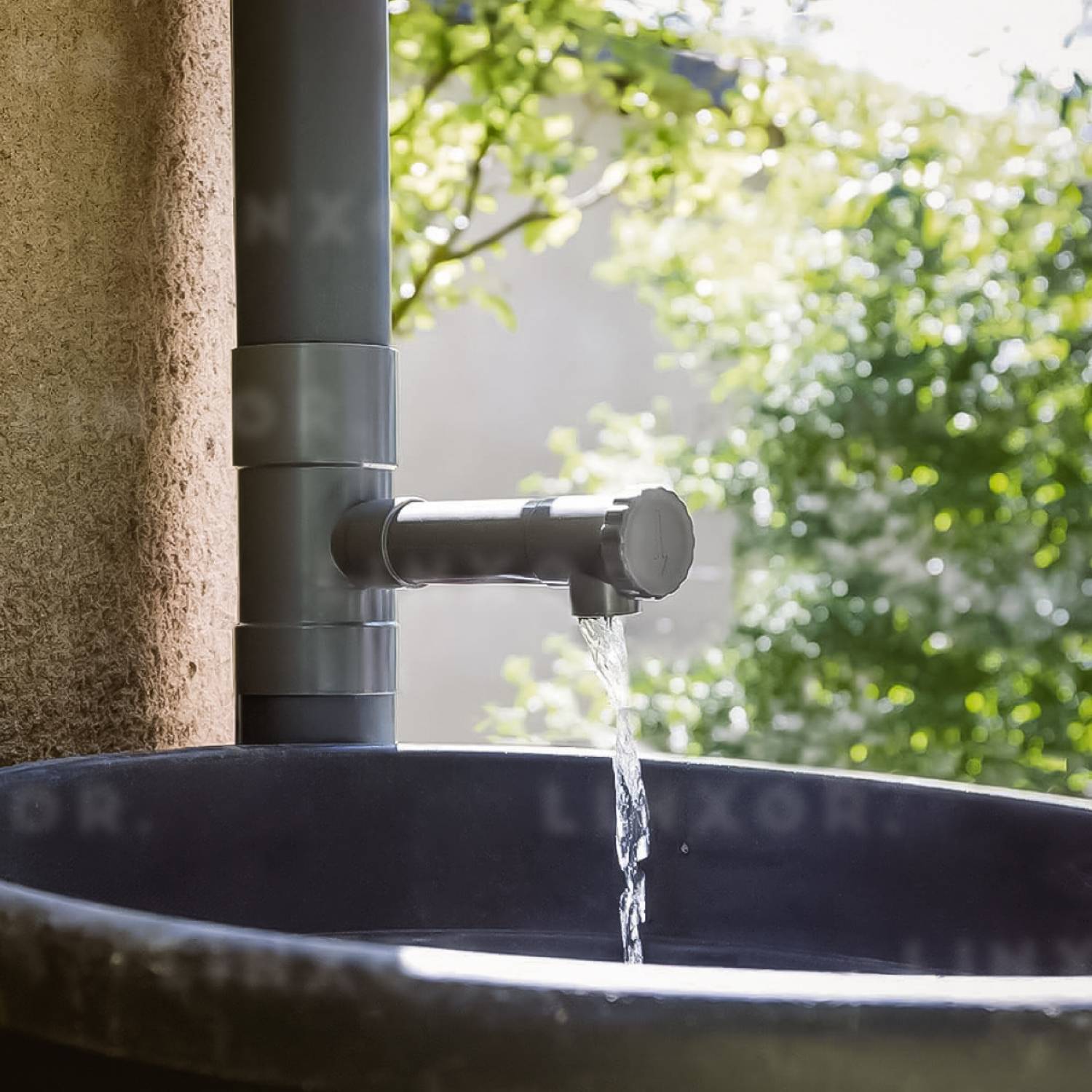 Linxor - Collecteur, récupérateur d'eau de pluie pour gouttière - Diamètre 8 cm - Linxor - Imagen 2
