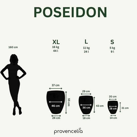 Pot POSEIDON 46x55cm jade - Image 2