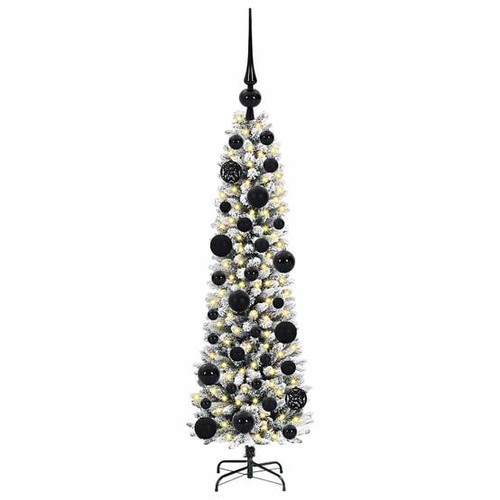 ComfortXL - Sapin de Noël Blanc et Vert 120 cm, Lumineux 150 LED avec 8 Modes et Kit Déco Inclus – ComfortXL Outdoor Living - Image 3