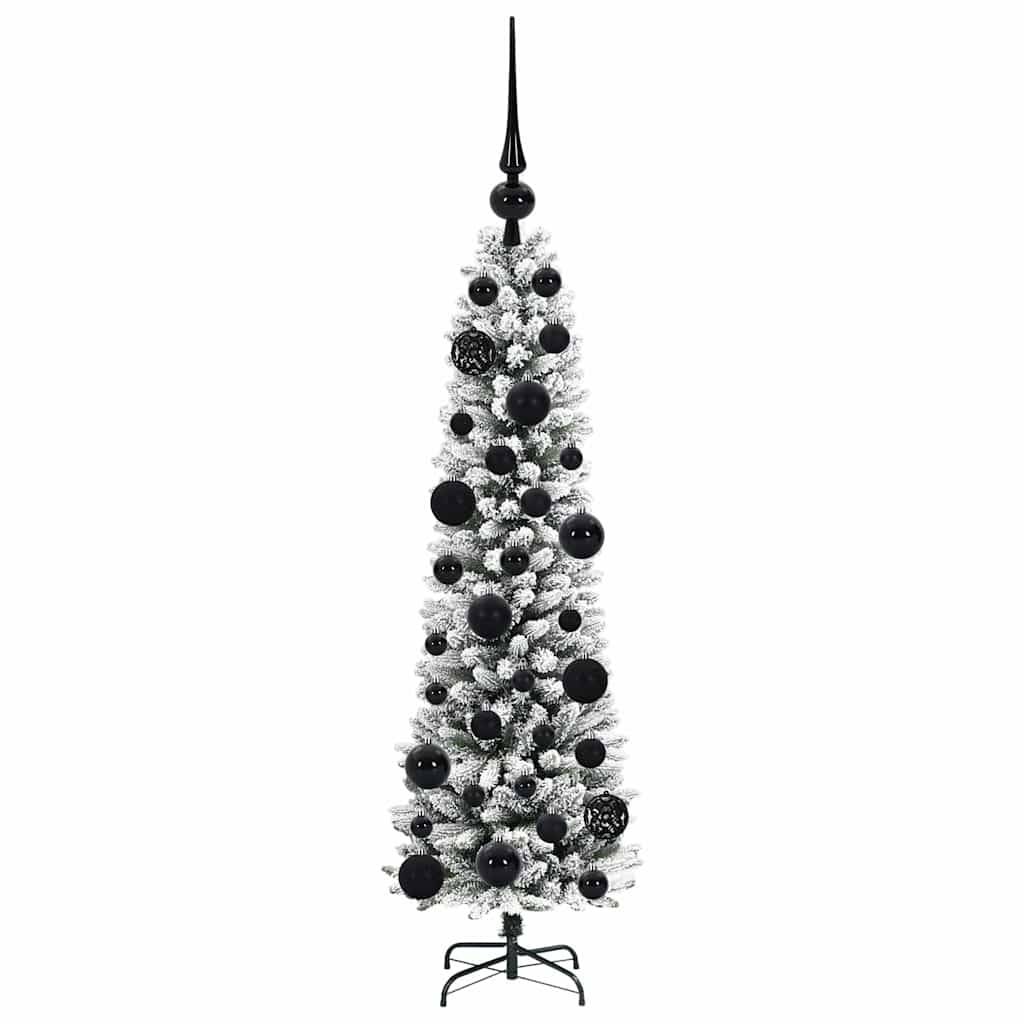 ComfortXL - Sapin de Noël Blanc et Vert 120 cm, Lumineux 150 LED avec 8 Modes et Kit Déco Inclus – ComfortXL Outdoor Living - Image 4
