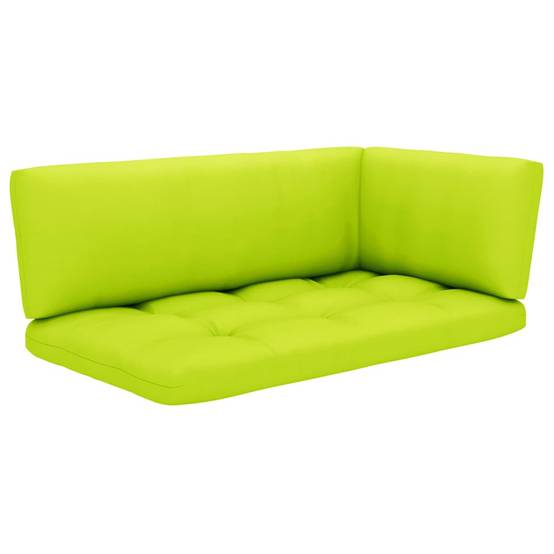 Helloshop26 - Salon de jardin meuble d'extérieur ensemble de mobilier palette 4 pièces avec coussins bois de pin imprégné - Imagen 5
