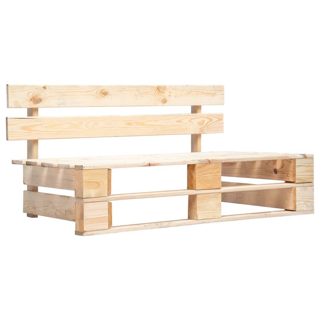 Helloshop26 - Salon de jardin meuble d'extérieur ensemble de mobilier palette 4 pièces avec coussins bois de pin imprégné - Imagen 2