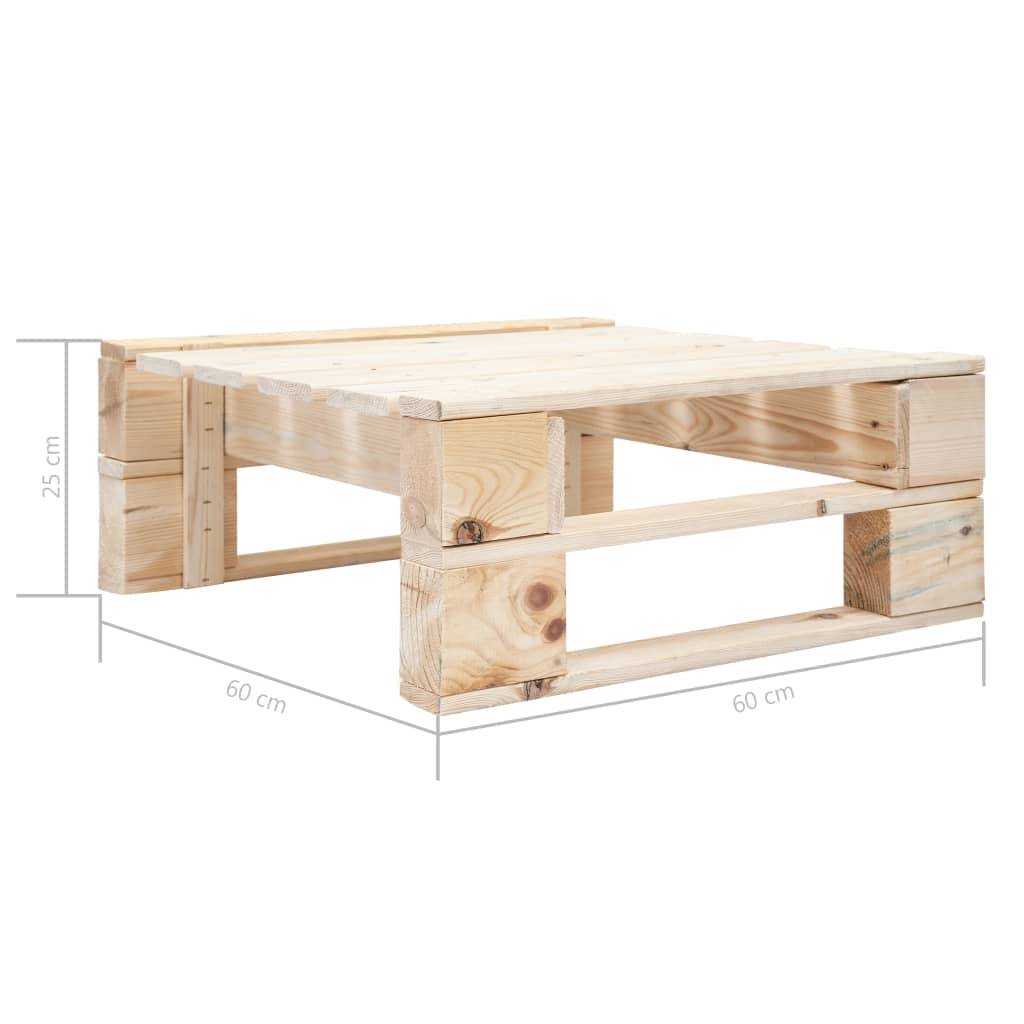 Helloshop26 - Salon de jardin meuble d'extérieur ensemble de mobilier palette 4 pièces avec coussins bois de pin imprégné - Imagen 8