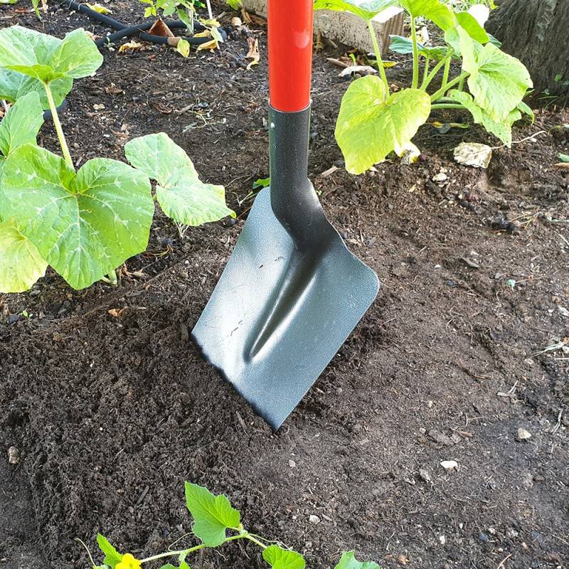Pelle De Jardin Pro Terrassier Carrée à Col De Cygne 25cm En Acier Trempé Emmanchée Bois Pomme 110cm Mermier 554125 - Imagen 3