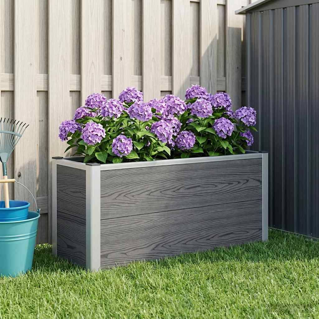 Prolenta Premium - Jardinière aluminium gris 100 x 30 x 42 cm - Prolenta premium p356.3 - Image 2