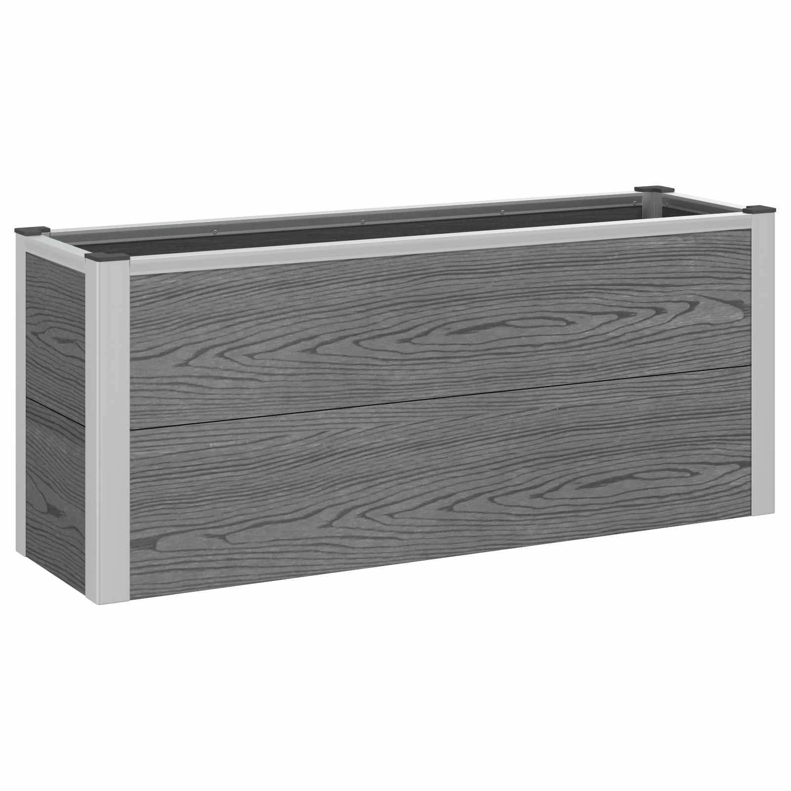 Prolenta Premium - Jardinière aluminium gris  100 x 30 x 42 cm  - Prolenta premium p356.3 - Image 1