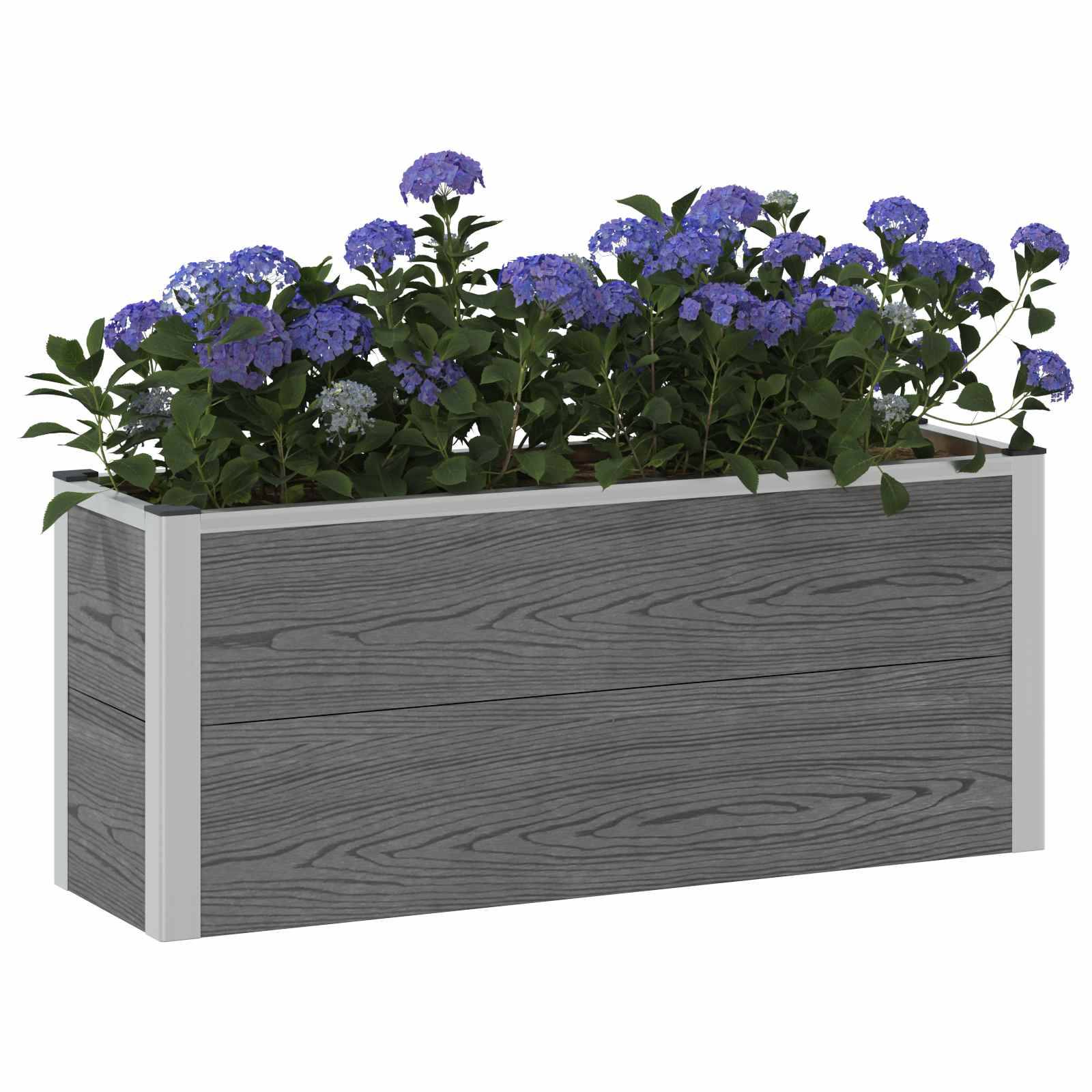 Prolenta Premium - Jardinière aluminium gris 100 x 30 x 42 cm - Prolenta premium p356.3 - Image 3