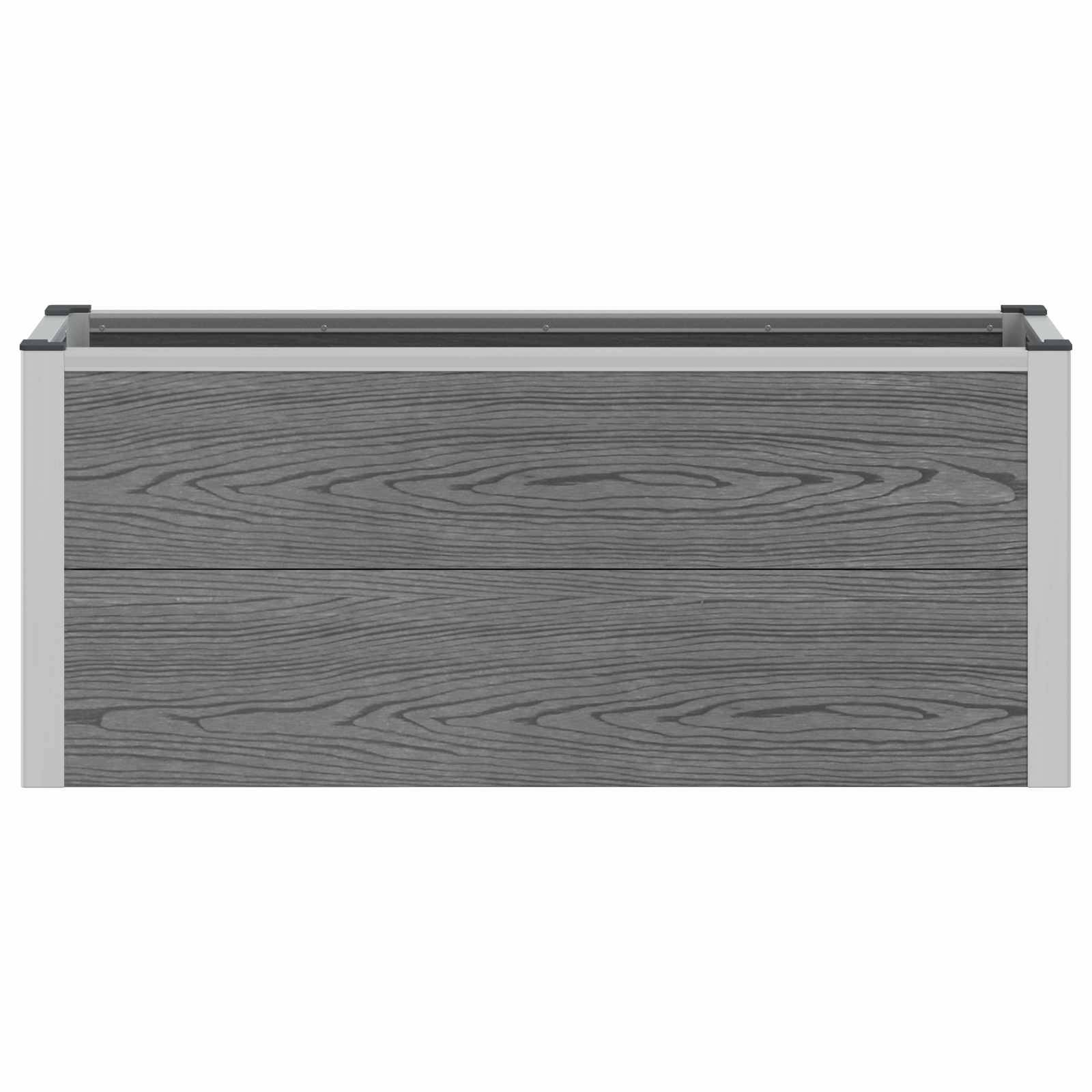 Prolenta Premium - Jardinière aluminium gris 100 x 30 x 42 cm - Prolenta premium p356.3 - Image 4