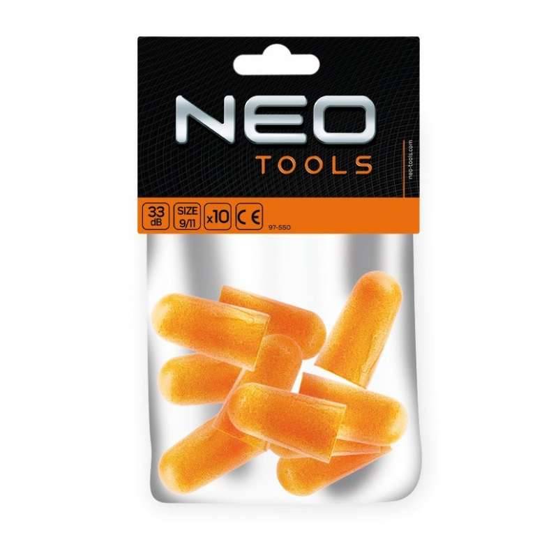 Neo Tools - Bouchons d'Oreilles NEO TOOLS 97-550 33 DB 9-11 10 Pièces Neo tools - Imagen 2