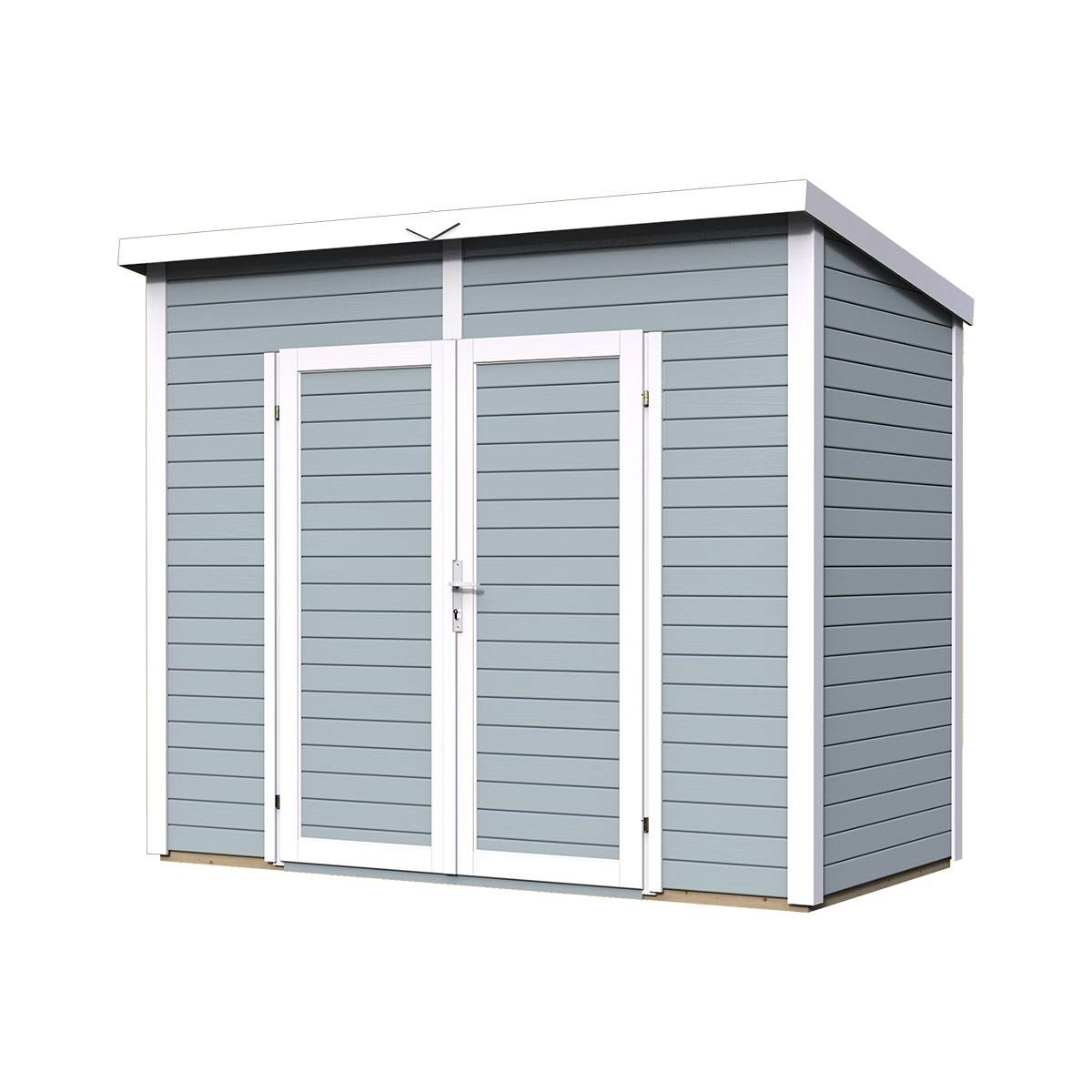 Abri de jardin en bois gris Bertilo 2,95 m² - Bertilo - Imagen 1