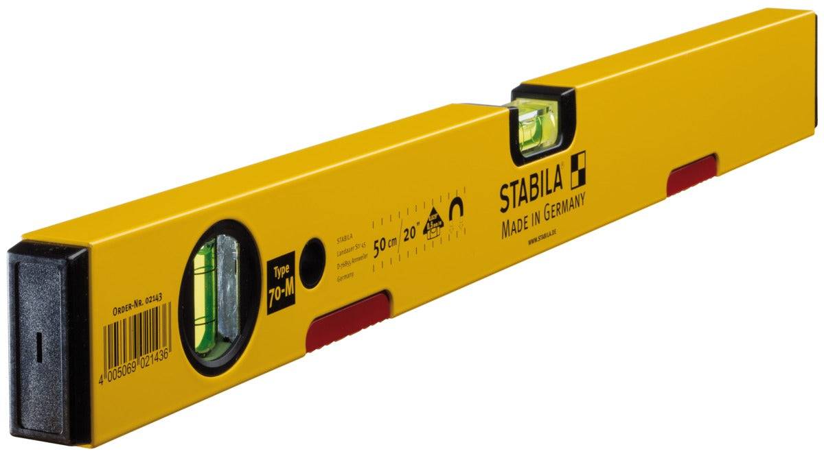 Stabila - Niveau à bulle STABILA Type 70 M - 50cm - Aimant aux terres rares - 2143 - Imagen 4