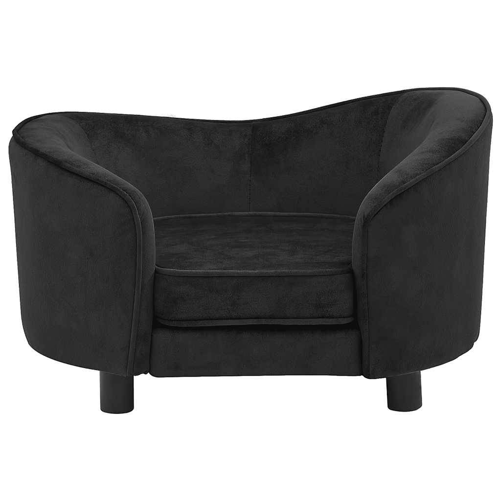 Vidaxl - Canapé pour chien Noir 69x49x40 cm Peluche vidaXL 171021 - Imagen 8
