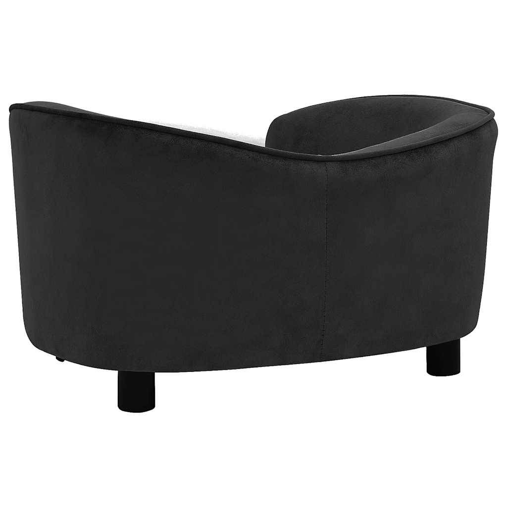 Vidaxl - Canapé pour chien Noir 69x49x40 cm Peluche vidaXL 171021 - Imagen 6