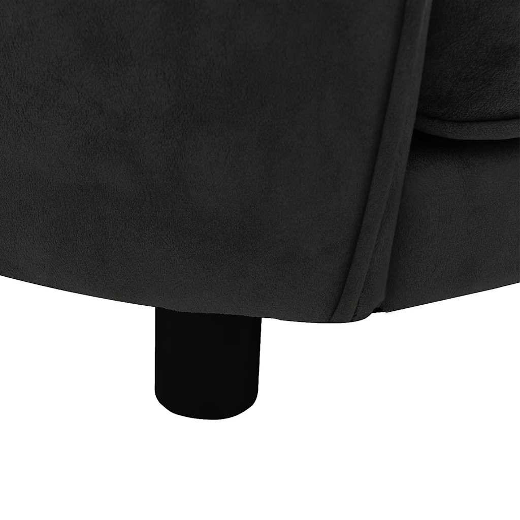Vidaxl - Canapé pour chien Noir 69x49x40 cm Peluche vidaXL 171021 - Imagen 5