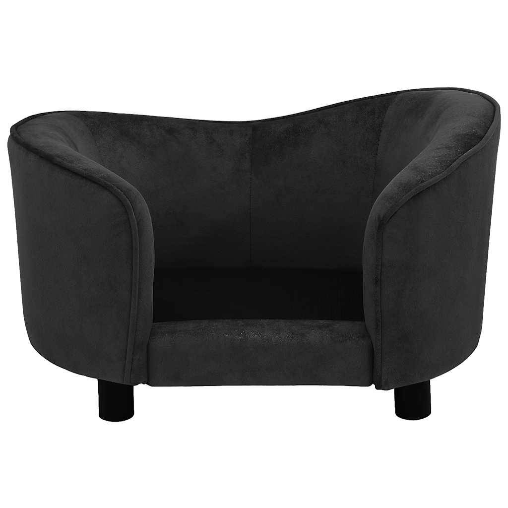 Vidaxl - Canapé pour chien Noir 69x49x40 cm Peluche vidaXL 171021 - Imagen 7