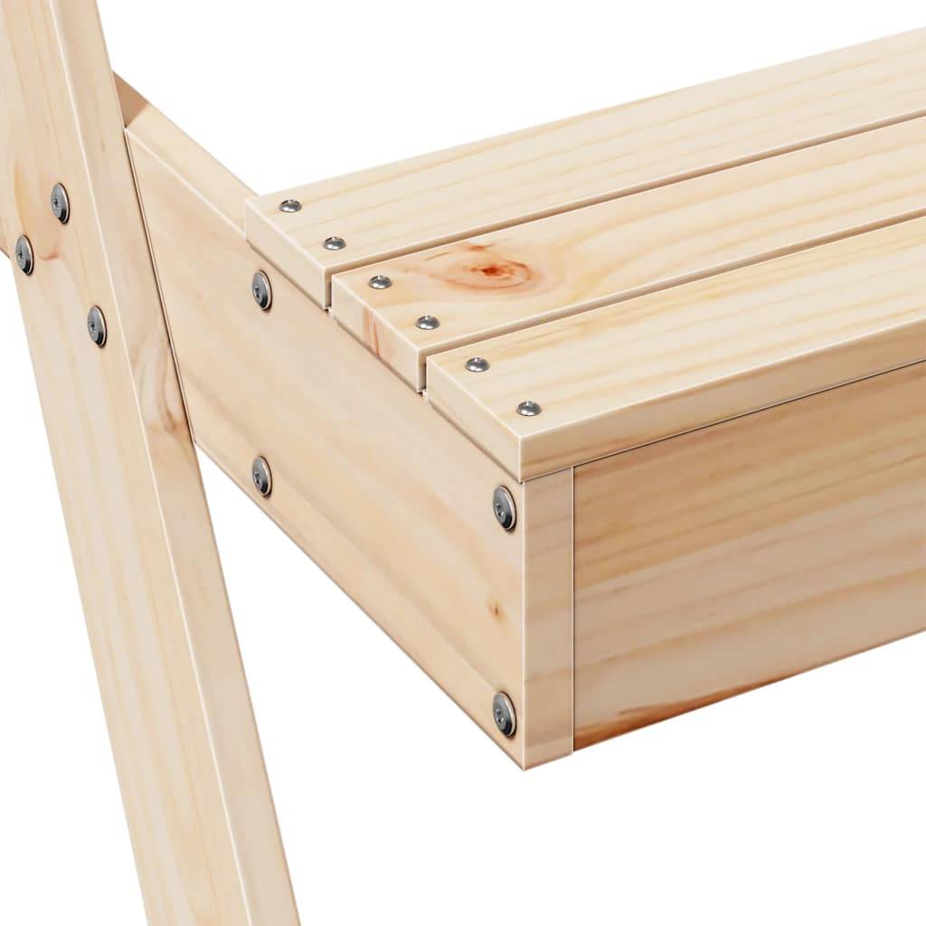 Table de pique-nique avec bac à sable pour enfants bois massif de pin 99,5 x 105 x 52 cm, Poids :19kg - PANGIVO - Image 9