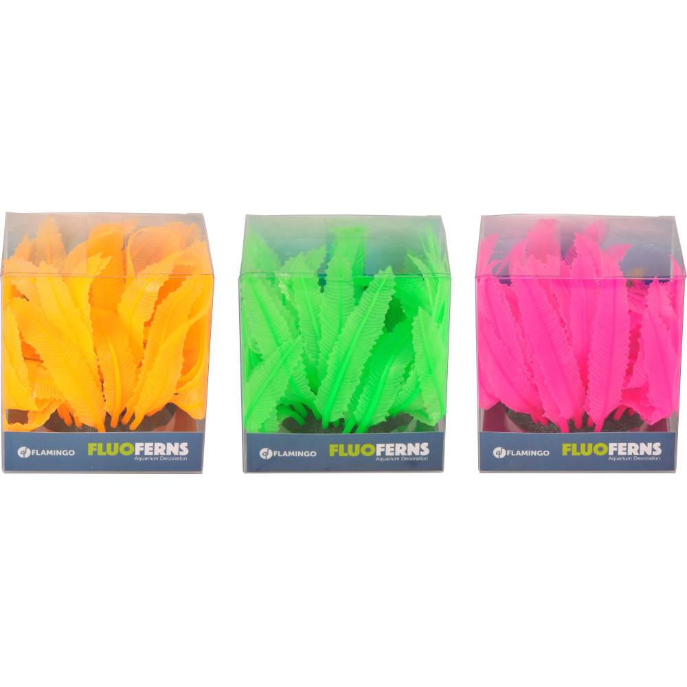 1 Fougeres fluo. decoration aquarium.  ø7 cm x 11 cm. couleur aleatoire. - Imagen 7