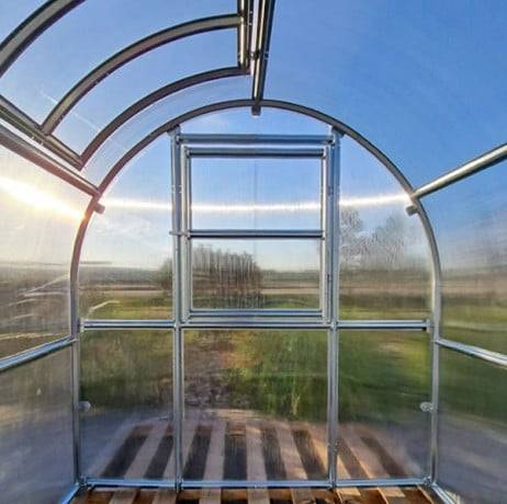 Serre KLASIKA SLIM 2 x 8 m (16 m²) , 6 mm avec revêtement en polycarbonate - Image 10