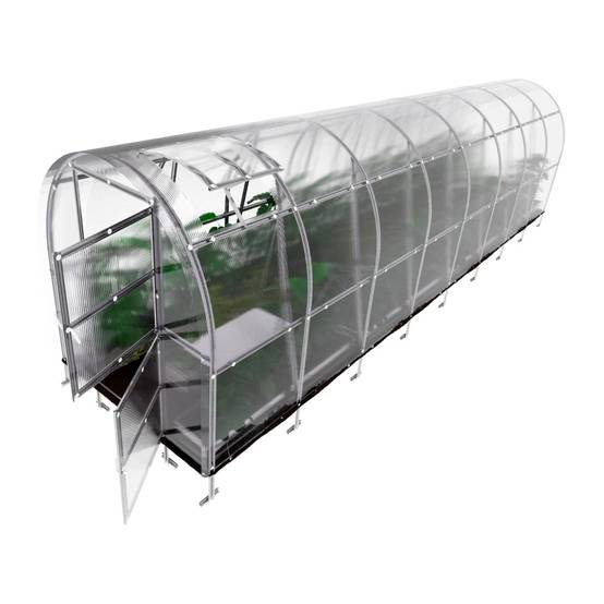 KLASIKA GREENHOUSES - Serre KLASIKA SLIM 2 x 8 m (16 m²) , 6 mm avec revêtement en polycarbonate - Image 6