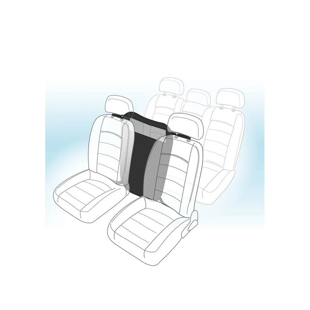 Barrière de protection entre siège pour voiture noir pour chien - Imagen 3