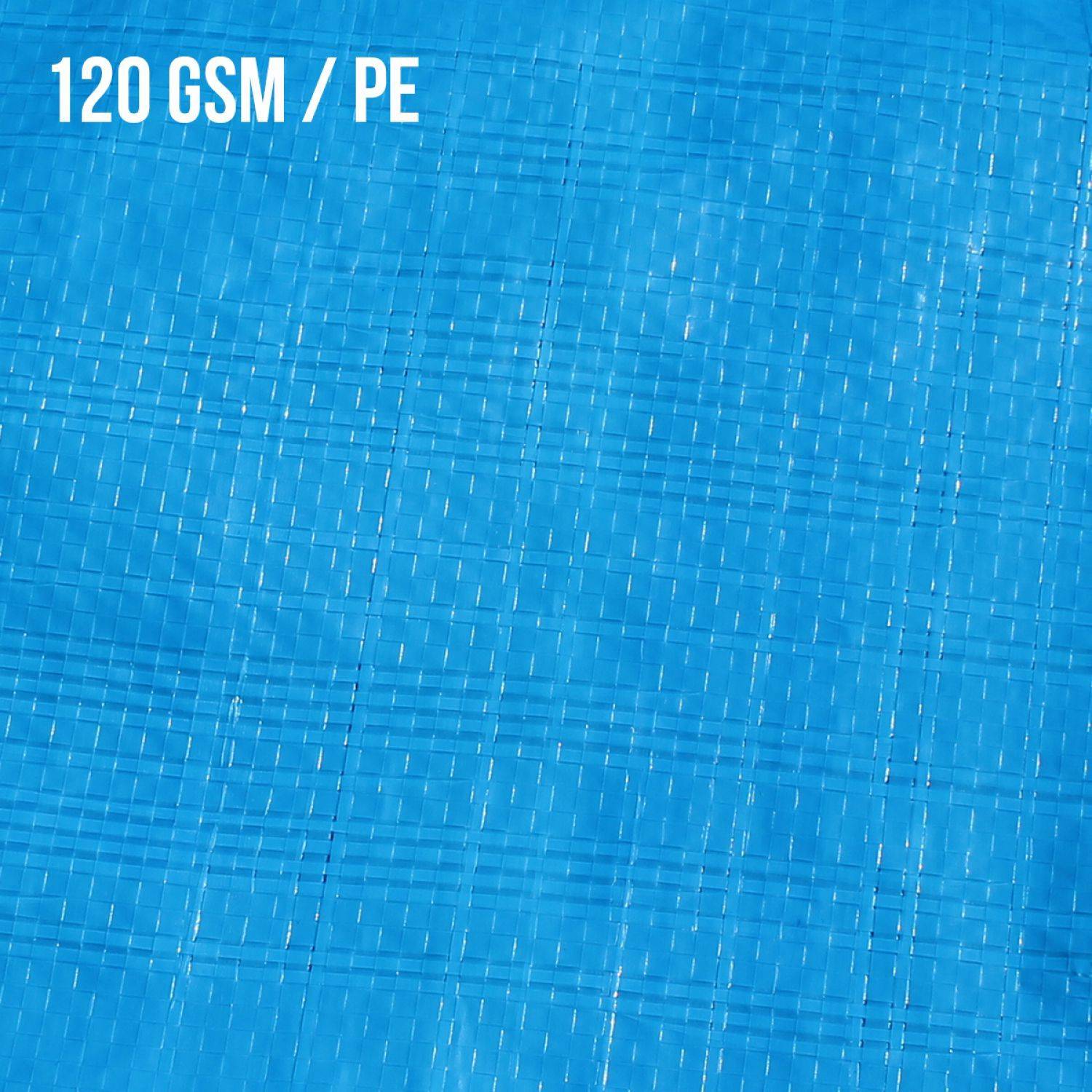 Linxor - Tapis de sol et de protection bleu pour piscine 6 m x 6 m - Linxor - Imagen 3