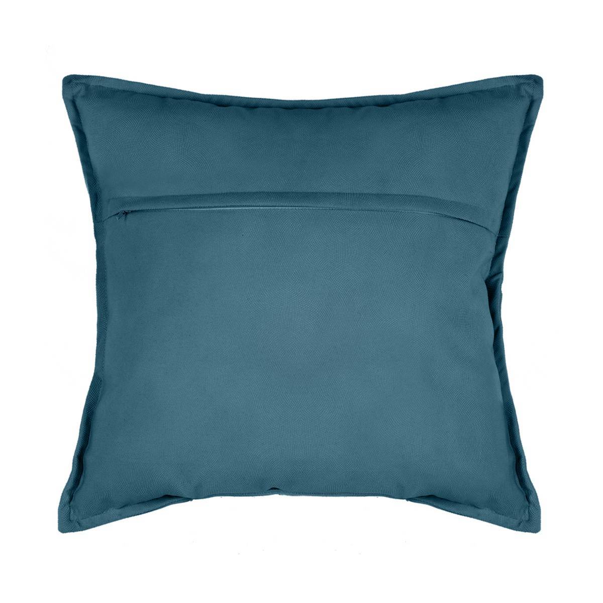 Atmosphera - Coussin "LILOU" en coton bleu 45x45cm - Atmosphera Créateur d'intérieur - Imagen 2