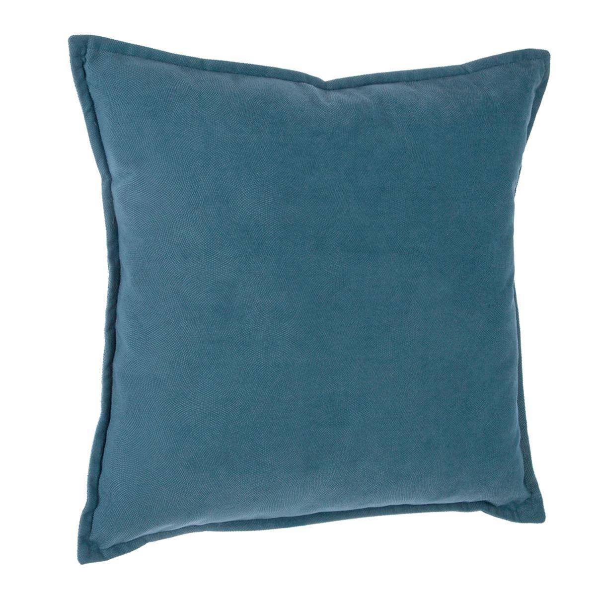 Atmosphera - Coussin "LILOU" en coton bleu 45x45cm - Atmosphera Créateur d'intérieur - Imagen 1