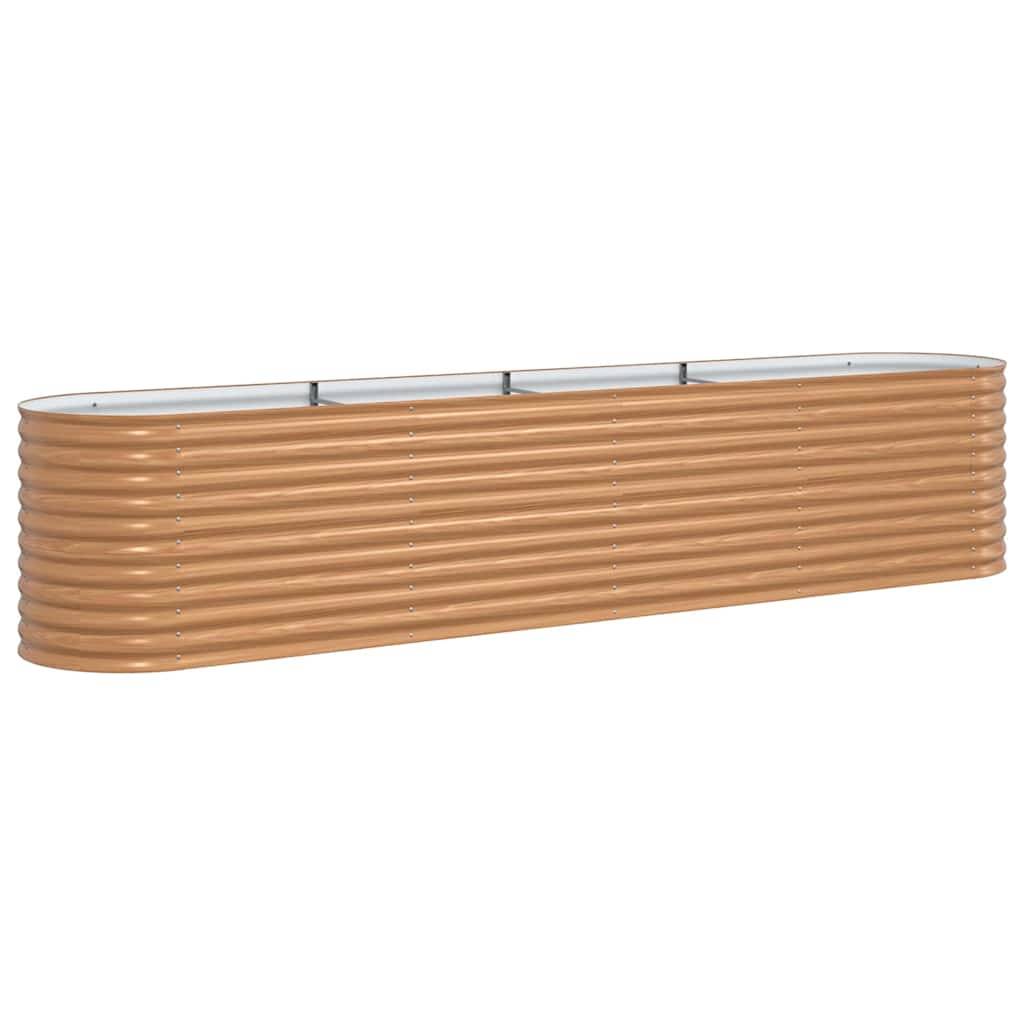 ComfortXL - Très Grand Potager sur Pieds Acier Marron 400x80cm, Bac de Jardinage Haut pour Cultures – ComfortXL Outdoor Living - Image 2