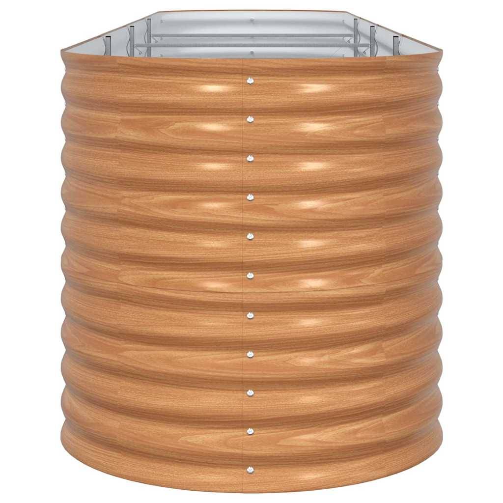 ComfortXL - Très Grand Potager sur Pieds Acier Marron 400x80cm, Bac de Jardinage Haut pour Cultures – ComfortXL Outdoor Living - Image 6