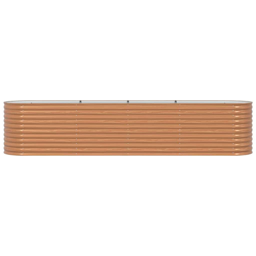 ComfortXL - Très Grand Potager sur Pieds Acier Marron 400x80cm, Bac de Jardinage Haut pour Cultures – ComfortXL Outdoor Living - Image 5