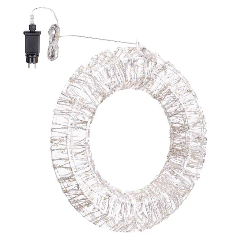 Lotti - Couronne lumineuse 3D ø35cm métal or 480 MicroLED blanc chaud et RGB IP44 MultiFlash Lotti - Image 4